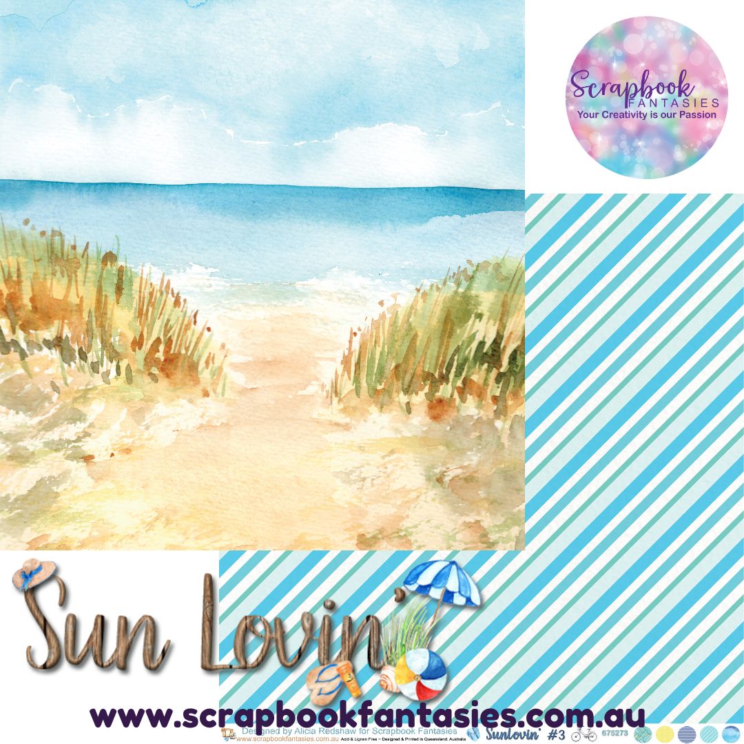 Sunlovin' 12x12 Double-Sided Patterned Paper 3 - 675273