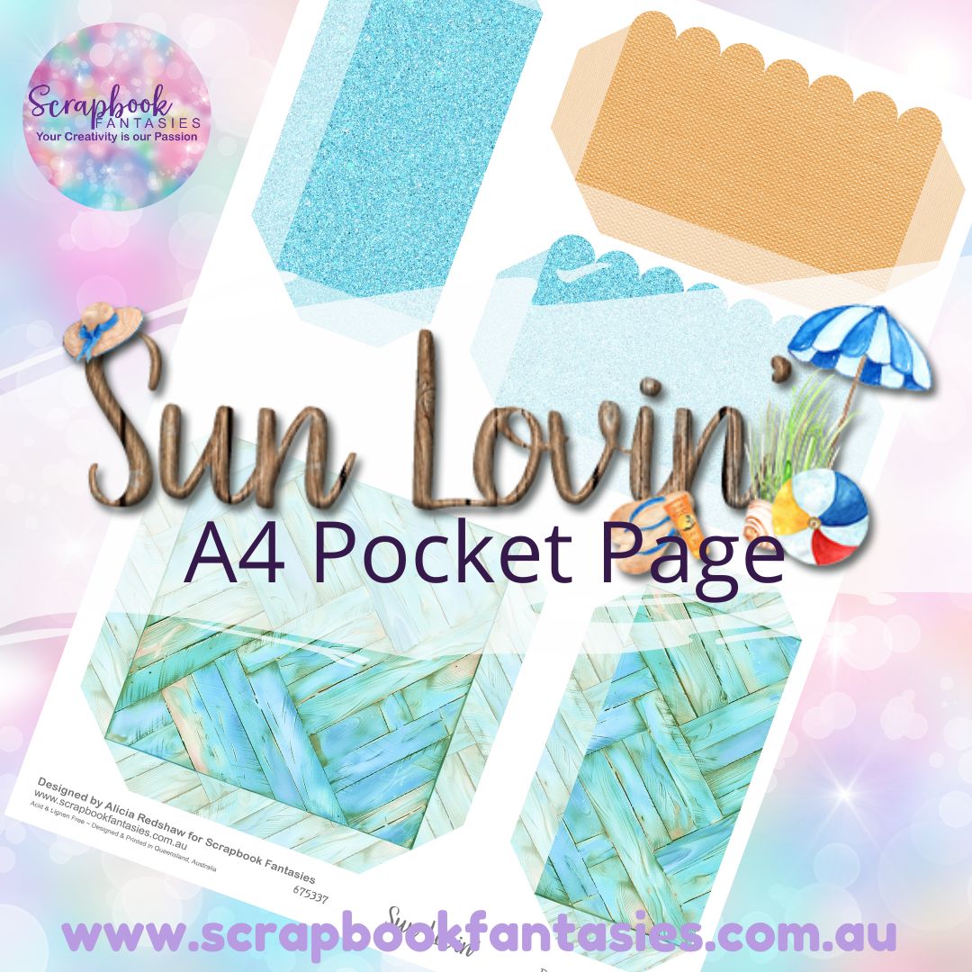 Sunlovin' A4 Colour Pocket Page - Rectangles & Square 4 675337