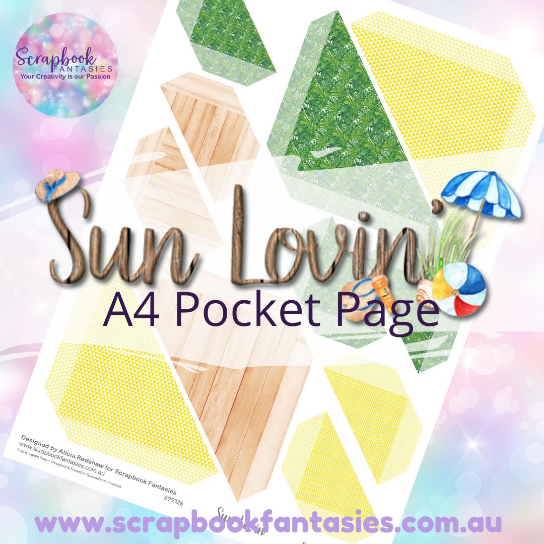 Sunlovin' A4 Colour Pocket Page - Straight Corners 1 675326