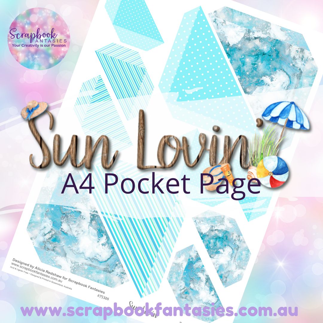 Sunlovin' A4 Colour Pocket Page - Straight Corners 3 675328