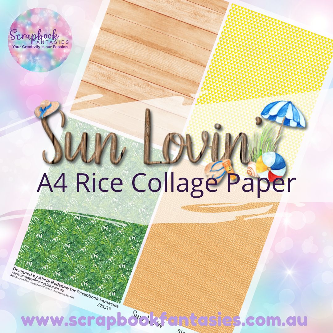 Sunlovin' A4 Collage Paper - Quarters 3 675319