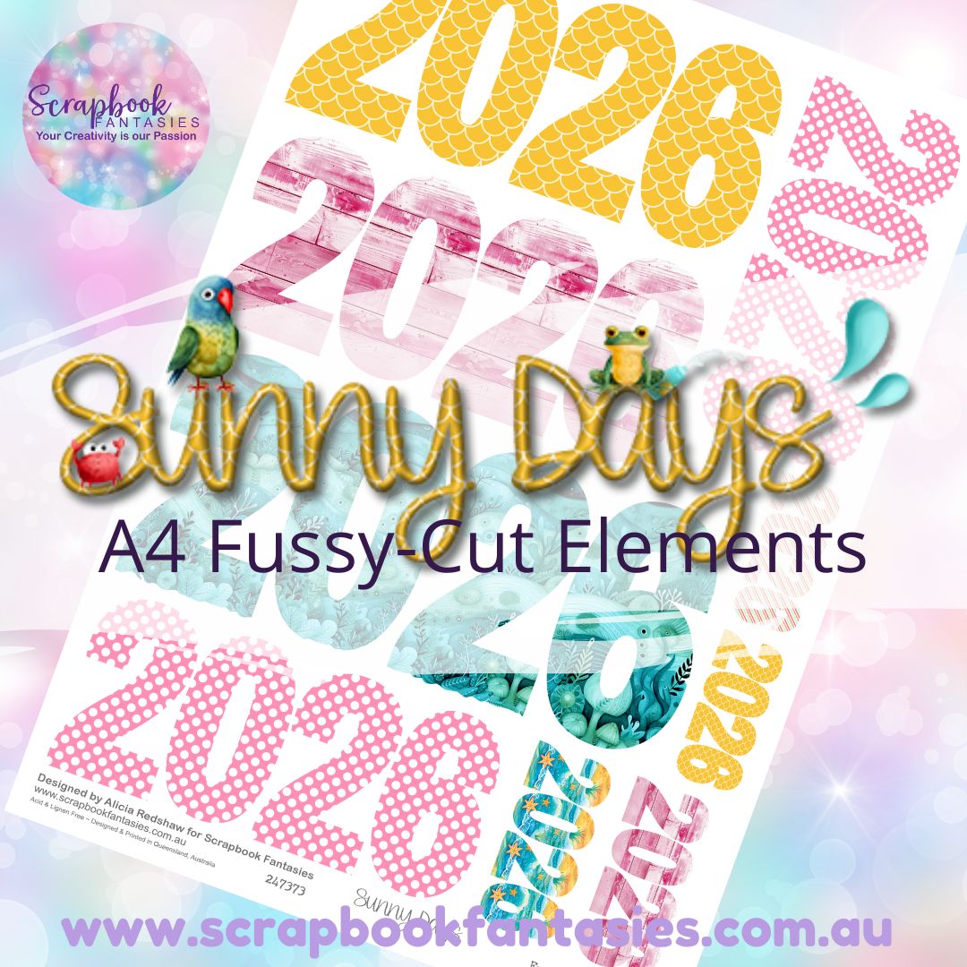 Sunny Days A4 Colour Fussy-Cut Year - 2026 247373