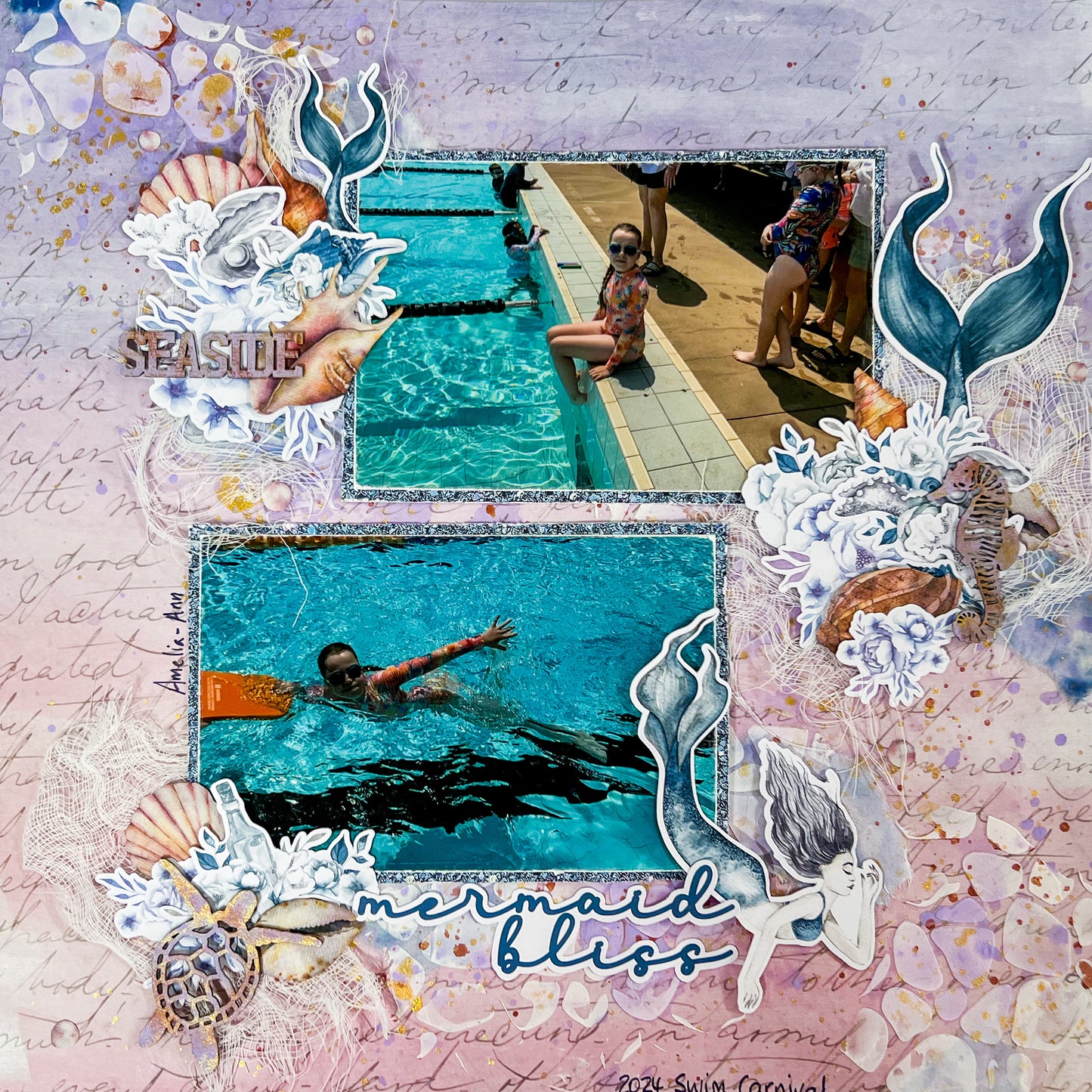 Mermaid Bliss Friday Night Scrap-Along Kit - Fun in the Sun Super Weekend - 19 January 2024