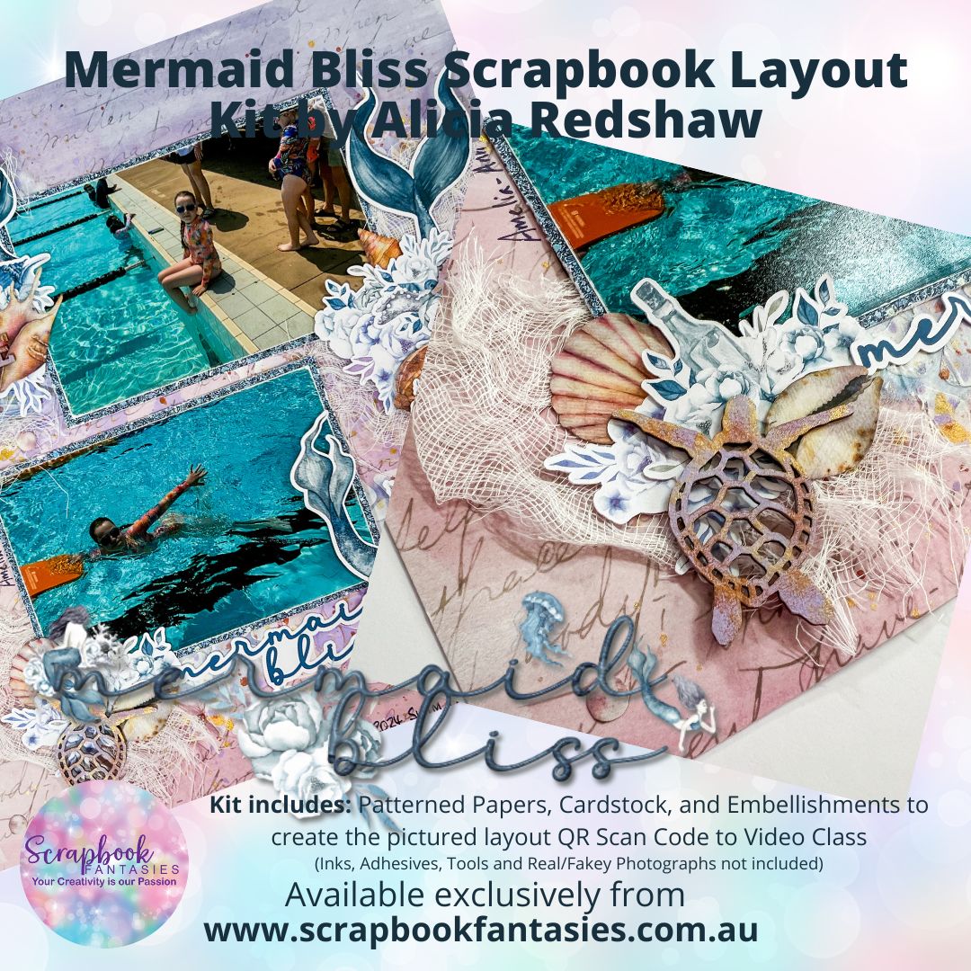 Mermaid Bliss Friday Night Scrap-Along Kit - Fun in the Sun Super Weekend - 19 January 2024