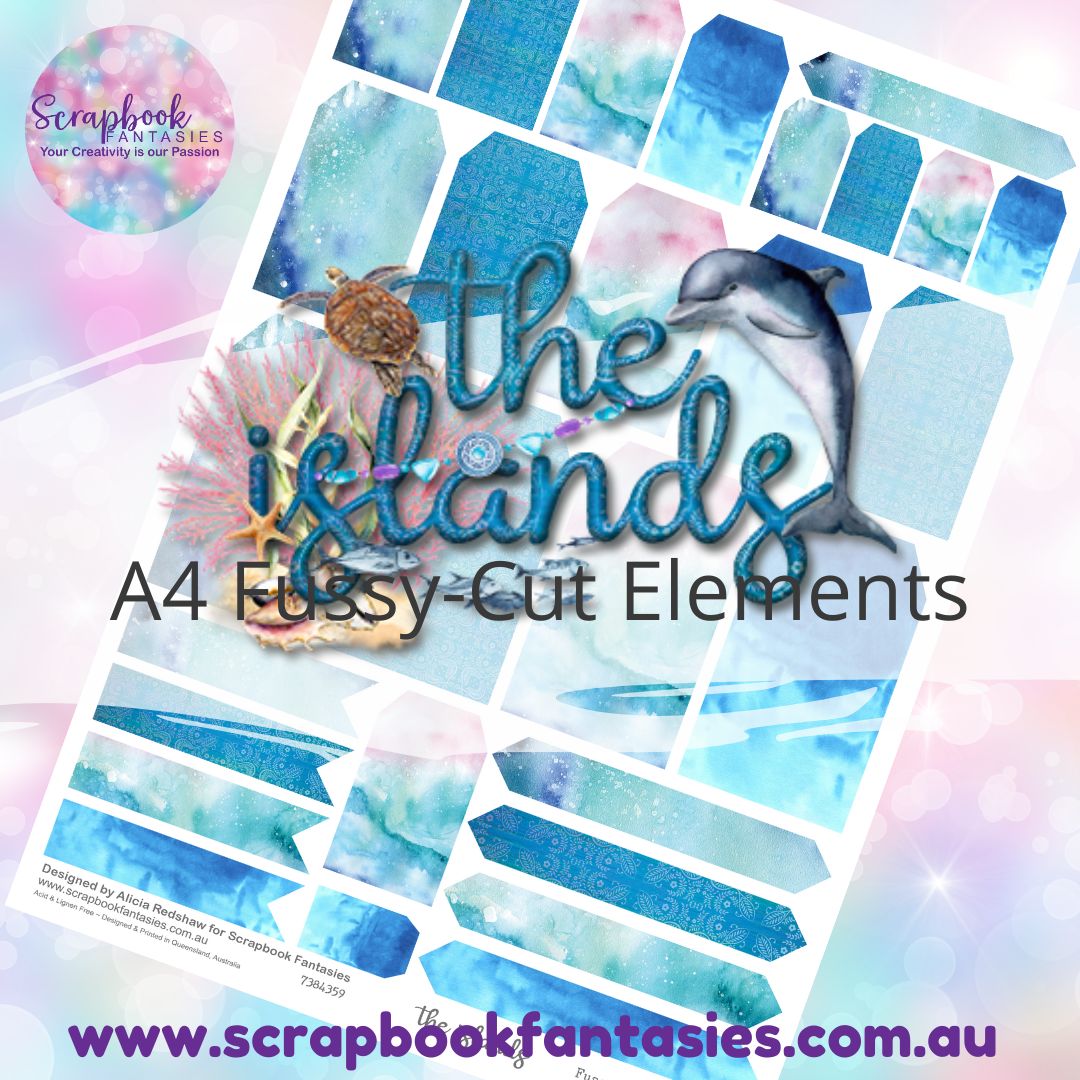 the islands A4 Colour Fussy-Cut Elements - Tags & Tabs 3 7384359