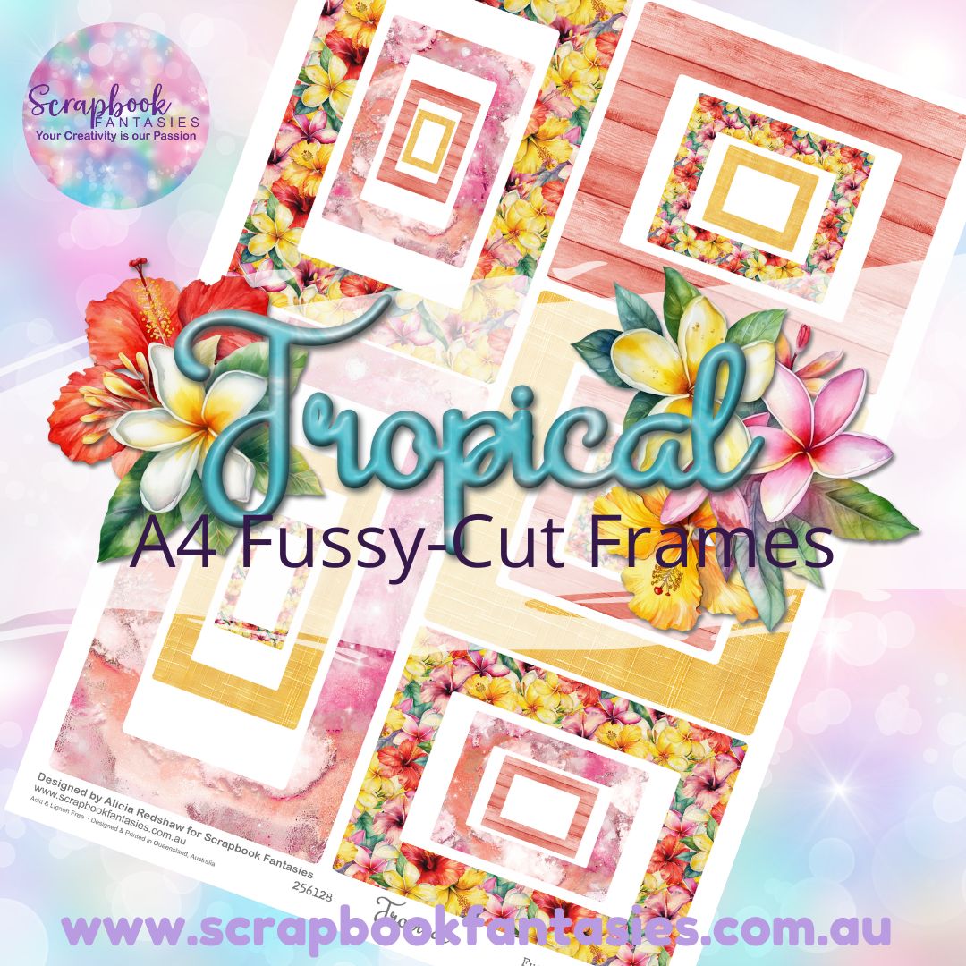 Tropical A4 Colour Fussy-Cut Frames 1 256128