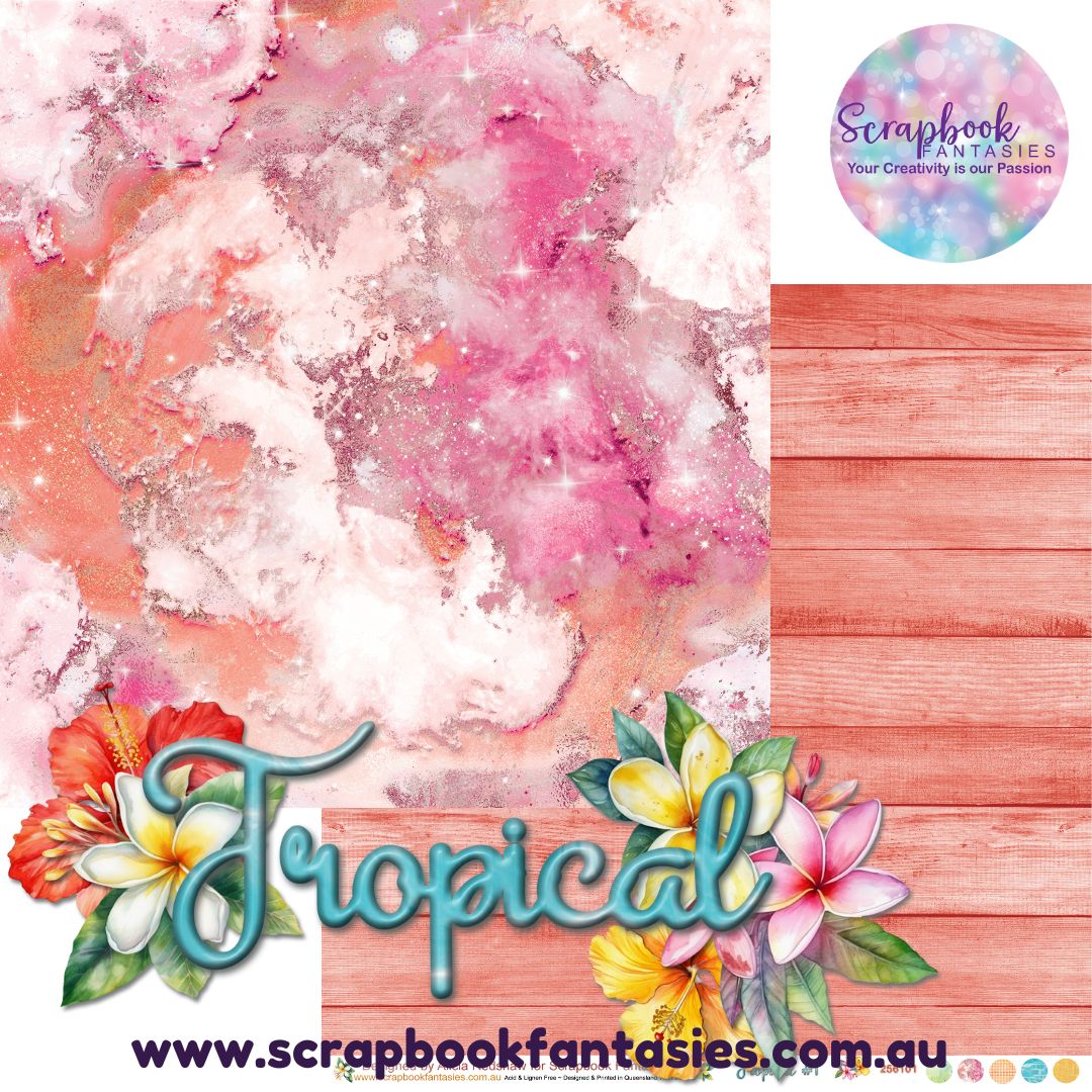 Tropical 12x12 Double-Sided Patterned Paper 1 - 256101