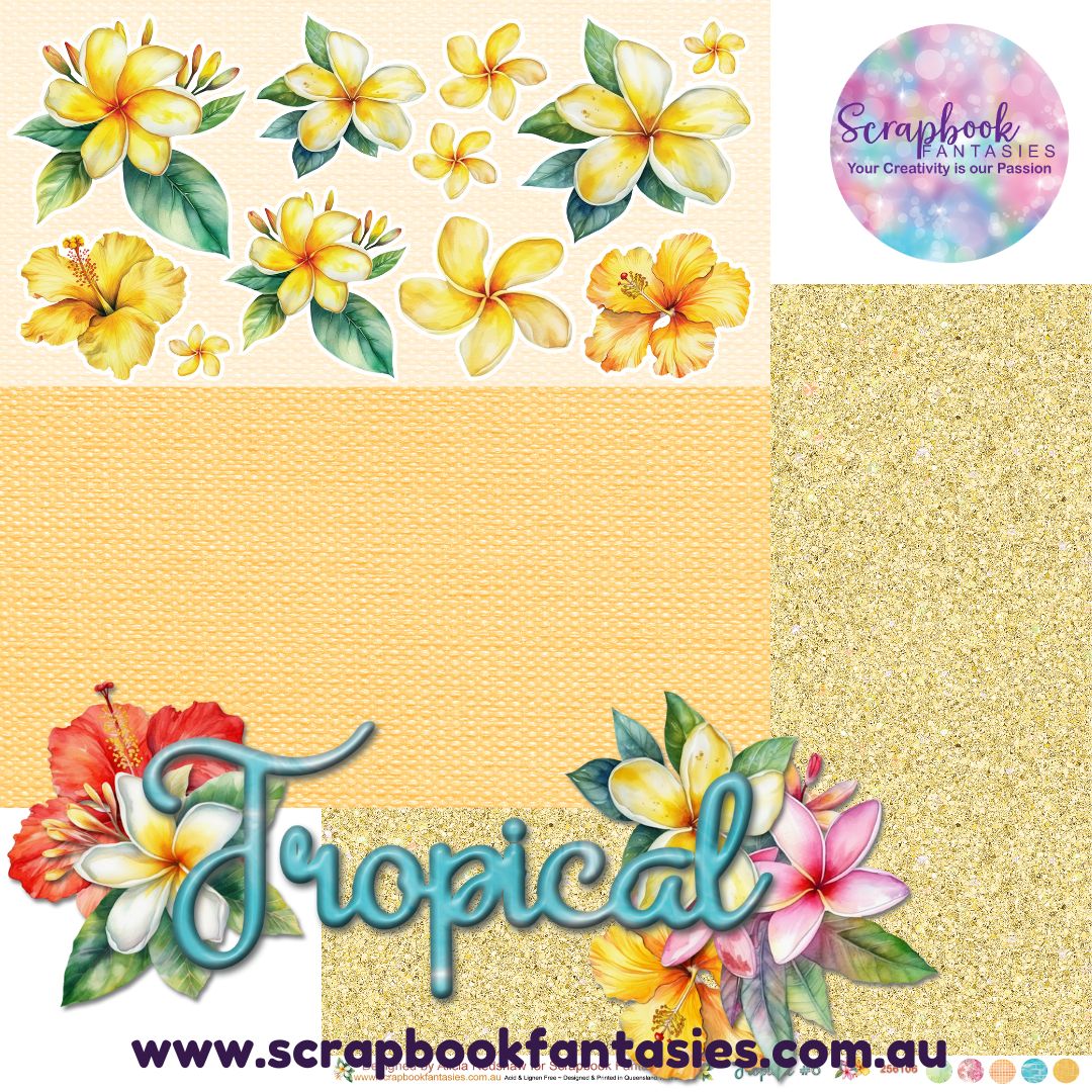 Tropical 12x12 Double-Sided Patterned Paper 6 - 256106