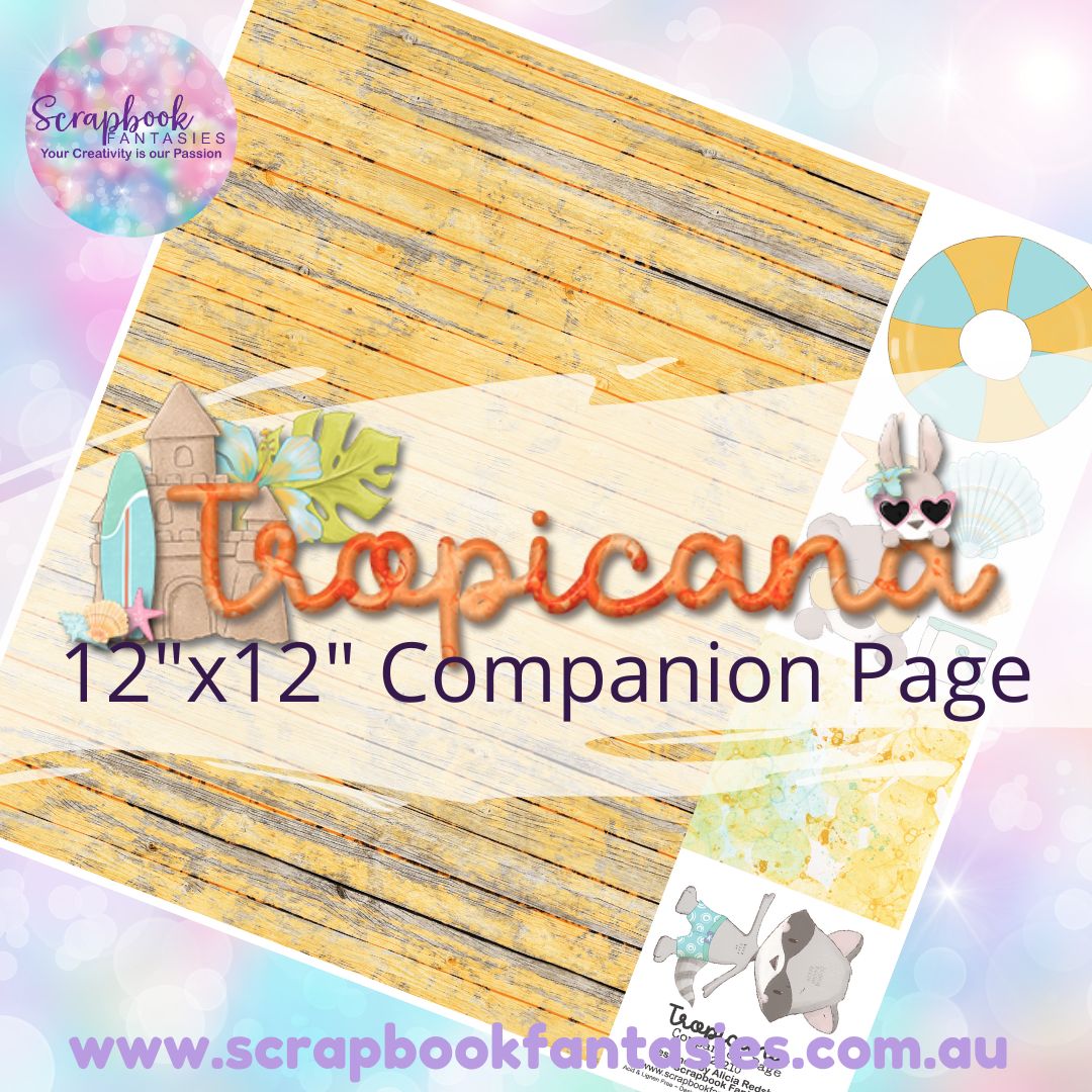 Tropicana 12"x12" Single-sided Companion Page - Yellow Timber 821210