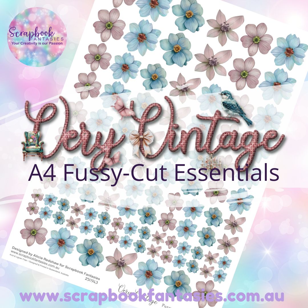 Very Vintage A4 Colour Fussy-Cut Essentials - Flowers 5 250943