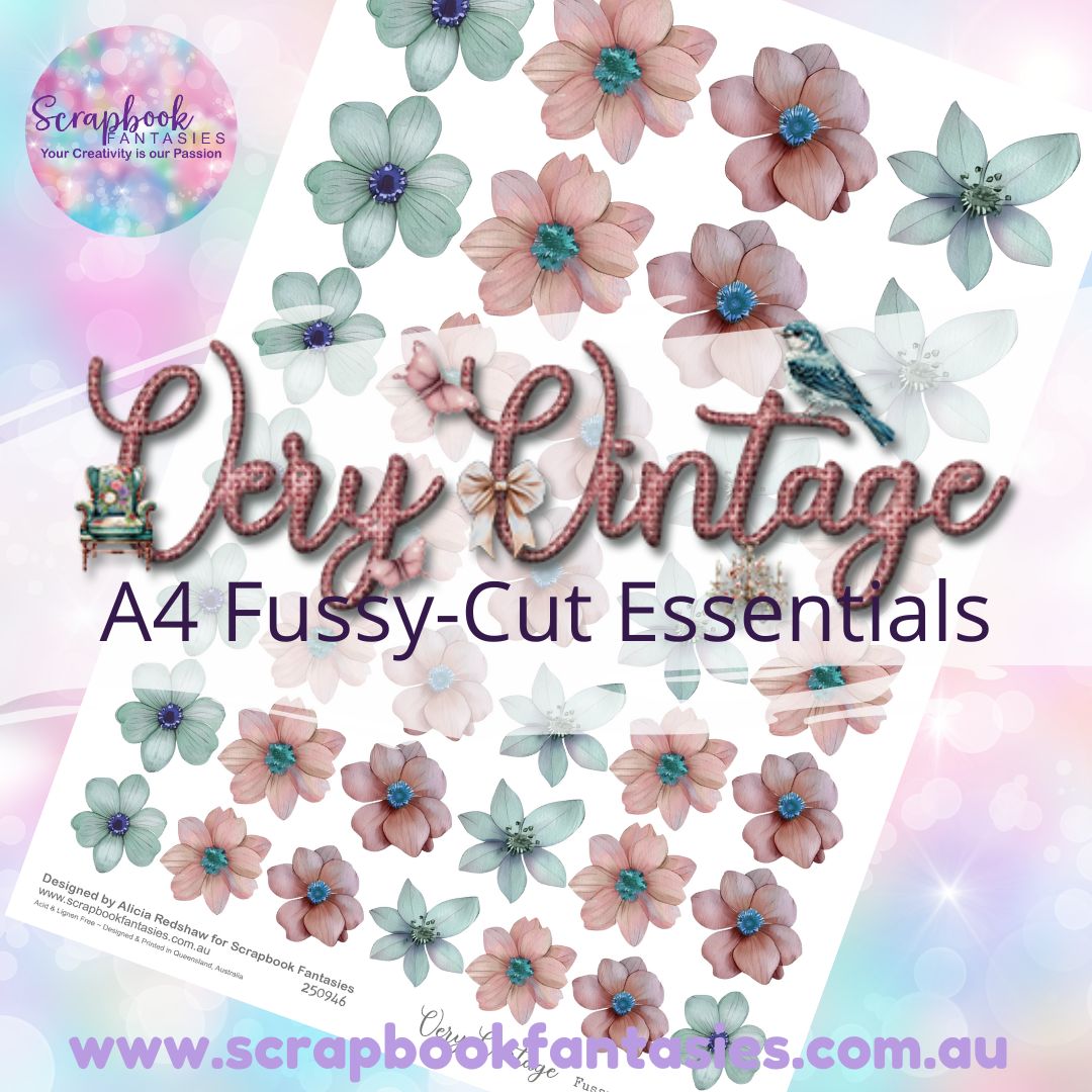 Very Vintage A4 Colour Fussy-Cut Essentials - Flowers 9 250947