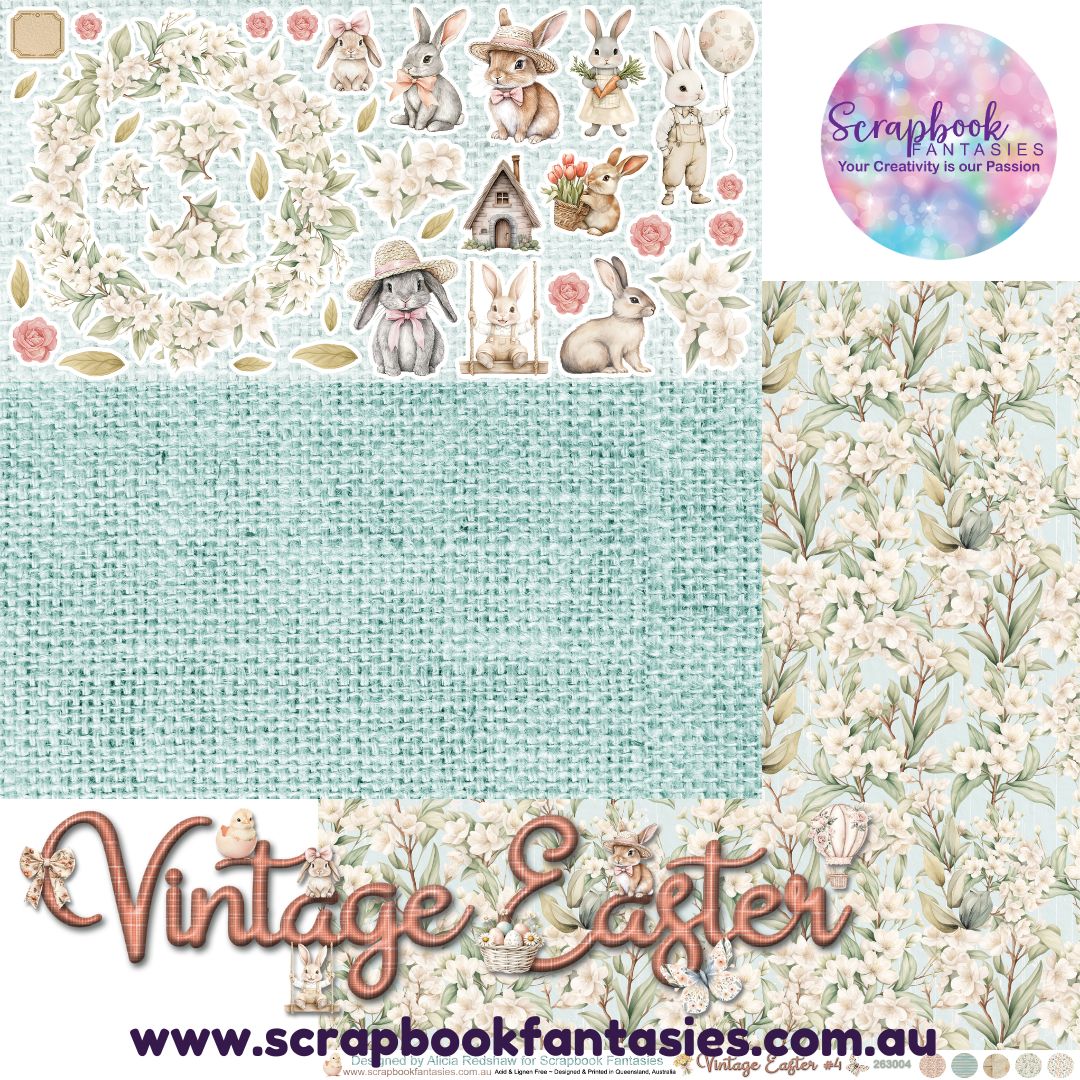 Vintage Easter 12x12 Double-Sided Patterned Paper 4 - 263004