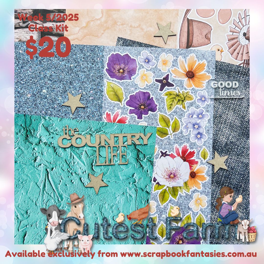 Class Kit for Live Classes Week 5/2025 with Alicia Redshaw (Monday 27 January) - Cutest Farm Collection