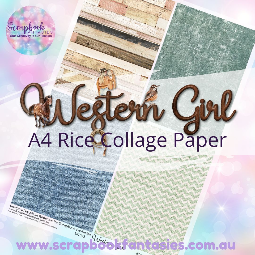 Western Girl A4 Collage Paper - Quarters 2 261033