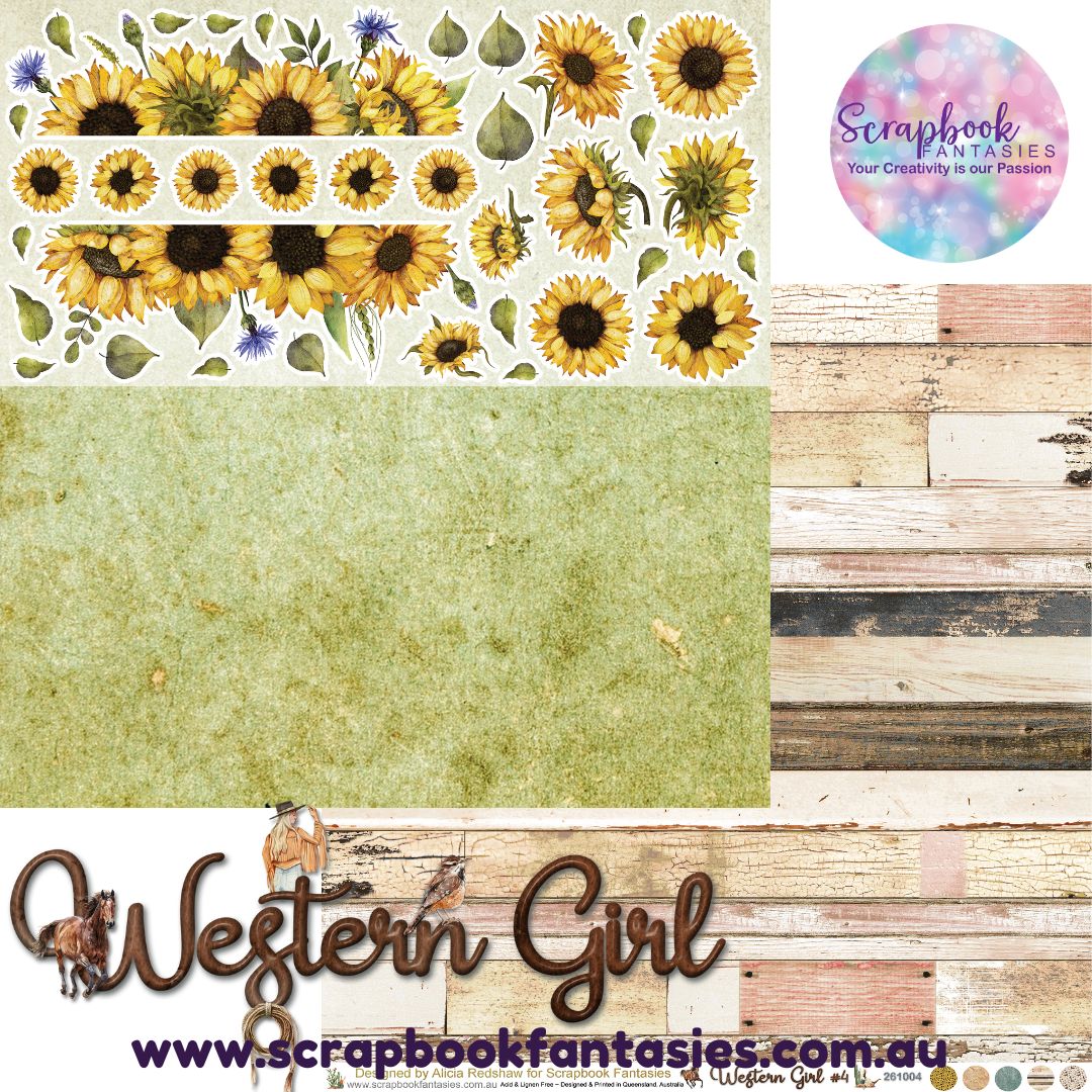 Western Girl 12x12 Double-Sided Patterned Paper 5 - 261005