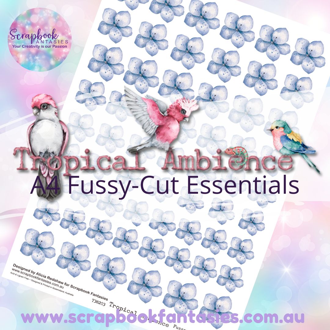 Tropical Ambience A4 Colour Fussy-Cut Essentials - Flowers 3 738203