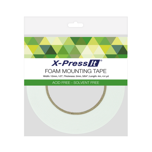 X-press It Double Sided Foam Tape - 18mm wide (4mt long - 2mm thick) FT18