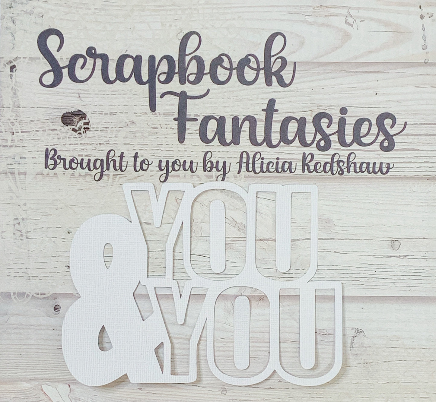 You & You 3.75"x5.25" White Linen Cardstock Title-Cut - Designed by Alicia Redshaw