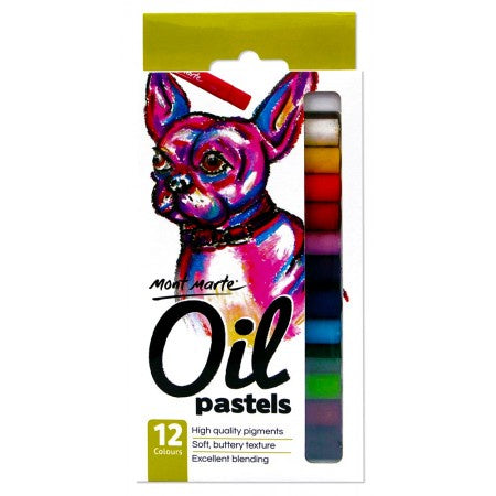 Mont Marte Oil Pastels 12 pack MMPT0013