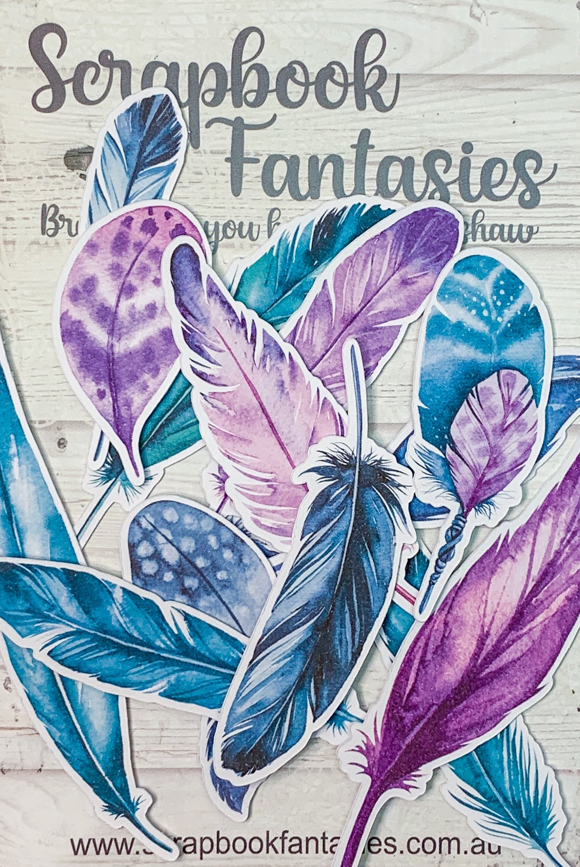 Boho Bliss Colour-Cuts Minis - Feathers 1 (14 pieces) Designed by Alicia Redshaw