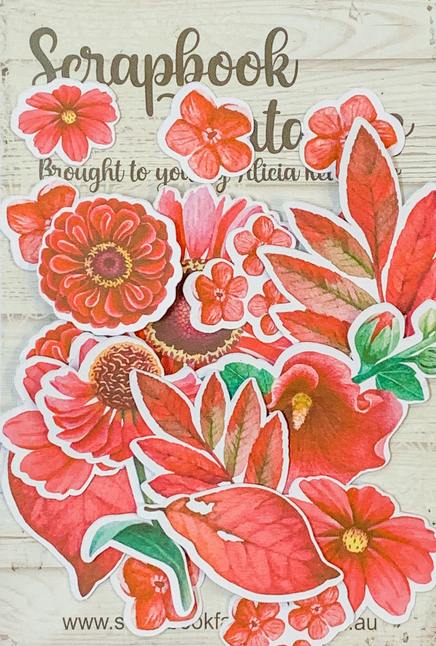 Redwood Farm Colour-Cuts Minis - Redwood Reds (20 pieces) Designed by Alicia Redshaw