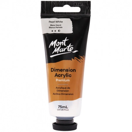 Mont Marte Dimension Acrylic Premium Pearl White 75ml PMDA0044