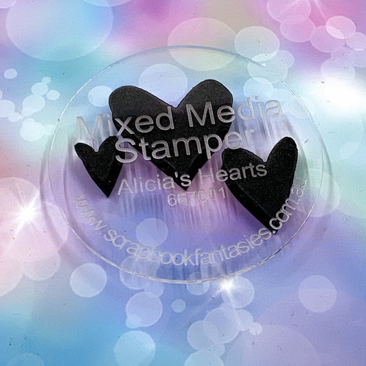 Mixed Media Stamper - Foam Stamp - Alicia’s Hearts 667001