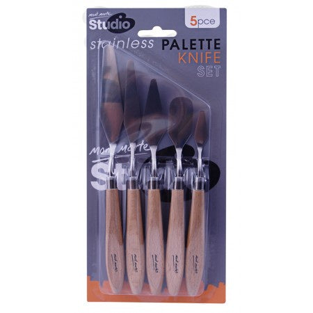 Mont Marte - Stainless Palette Knife Set - 5 piece (MAPK0002_V01)