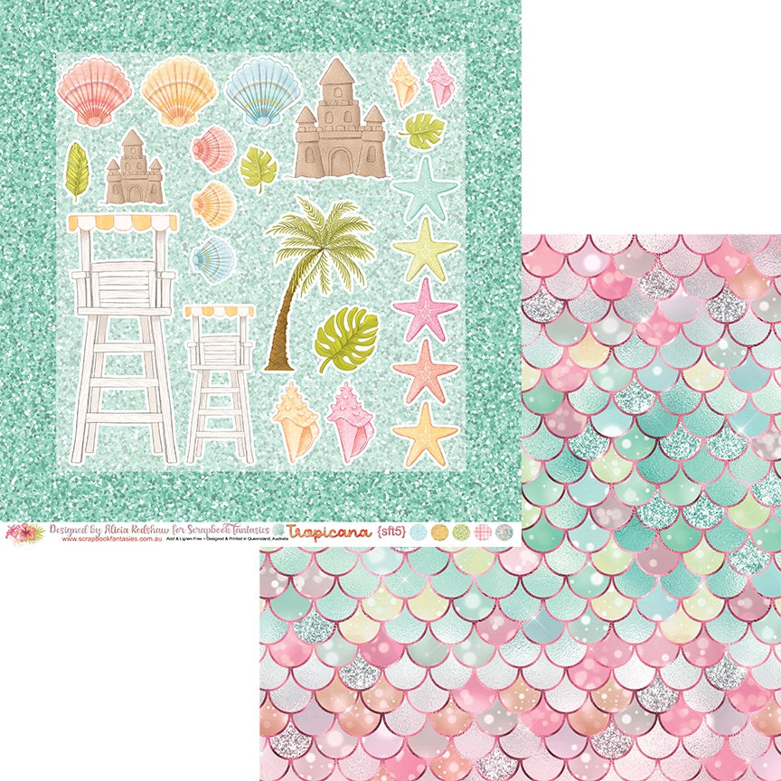 Tropicana 12x12 Double-Sided Patterned Paper 5