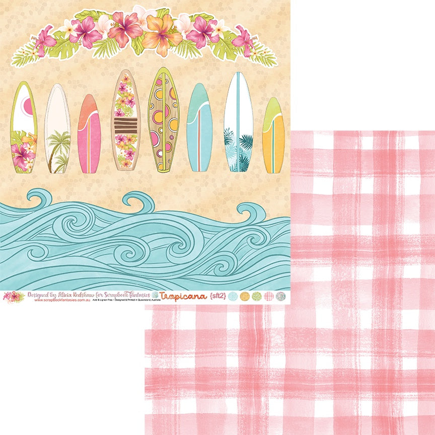 Tropicana 12x12 Double-Sided Patterned Paper 2