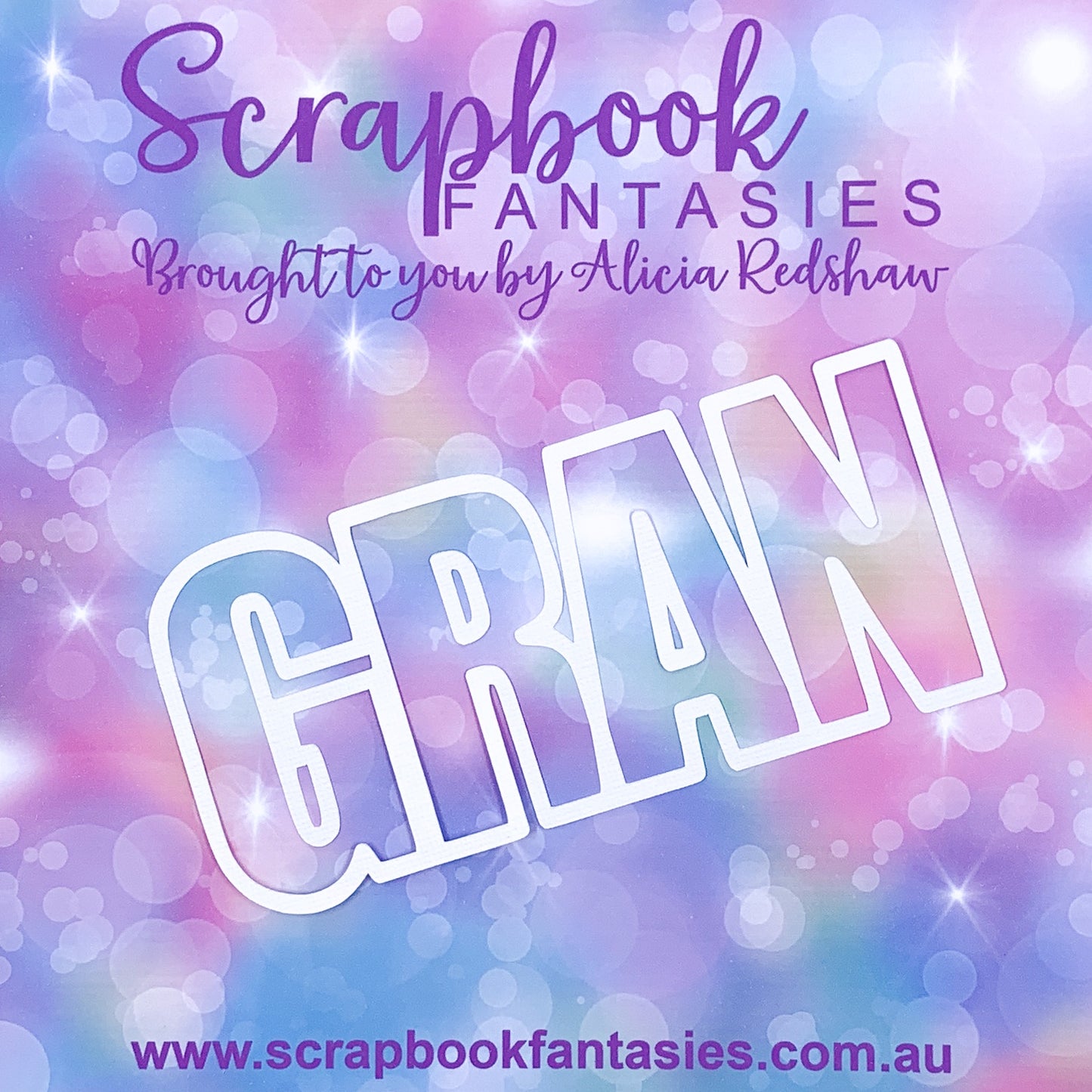 Family is Everything - Gran (open) 5.75"x2.5" White Linen Cardstock Title-Cut - Designed by Alicia Redshaw