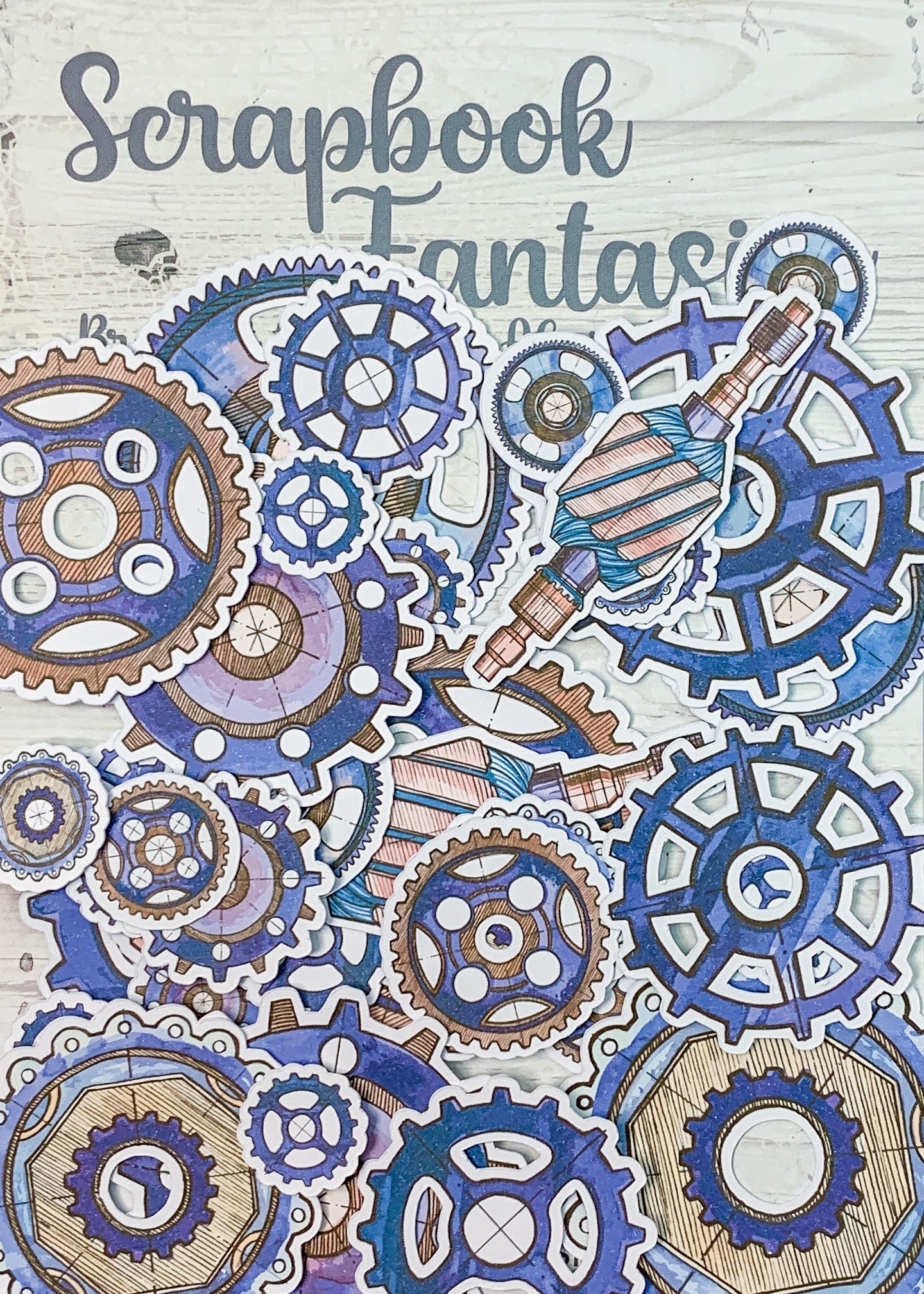 Robot Antics Colour-Cuts - Cogs 2 (37 pieces) Designed by Alicia Redshaw