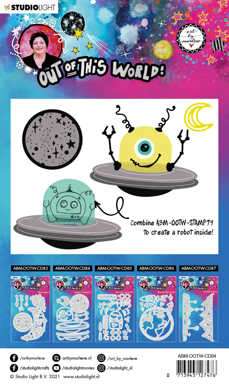 Art by Marlene Out of this World Galaxy Transport Cutting Die Set ABM-OOTW-CD84