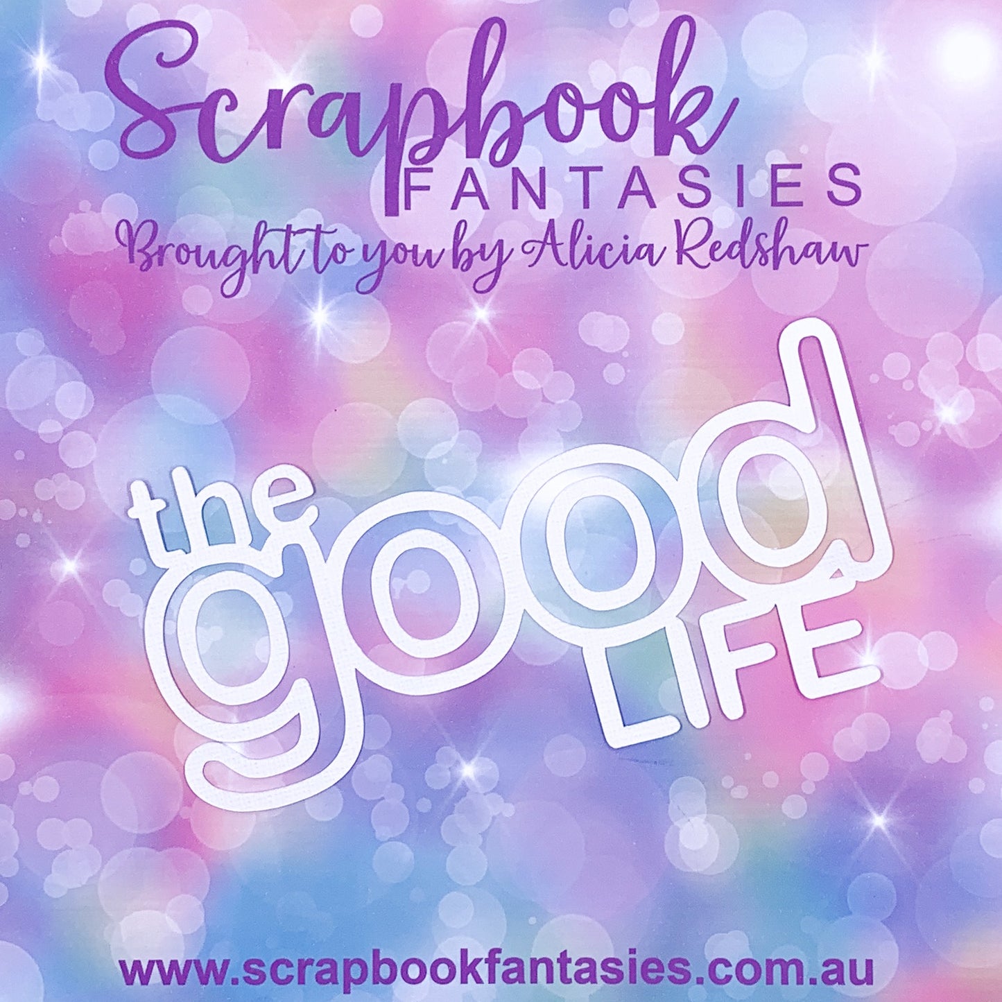 Beautiful Family - The Good Life 5.75"x3" White Linen Cardstock Title-Cut - Designed by Alicia Redshaw