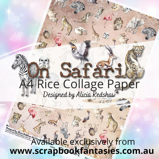 On Safari A4 Rice Collage Paper - Animal Pattern