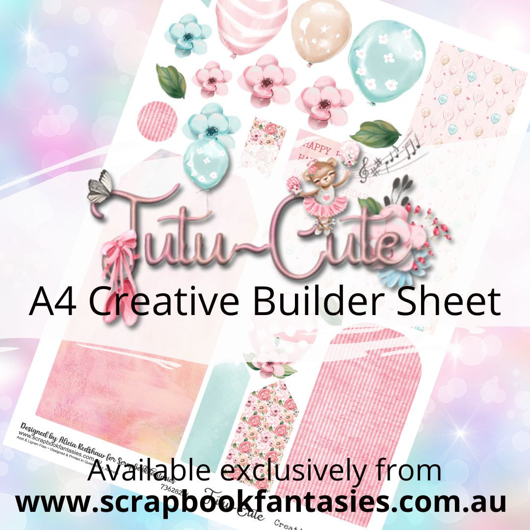Tutu-Cute A4 Creative Builder Sheet - Happy Birthday - 73628214