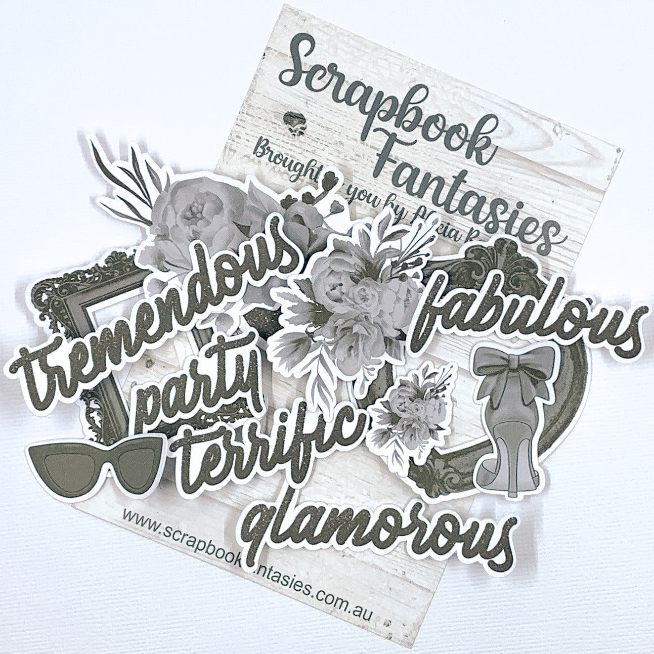 Glamorous - Black Colour-Cuts Minis (13 pieces) Designed by Alicia Redshaw