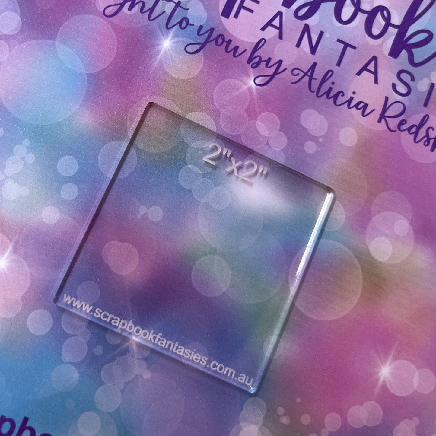 Acrylic Stamping Block - 2"x2" (4.5mm deep) 14867