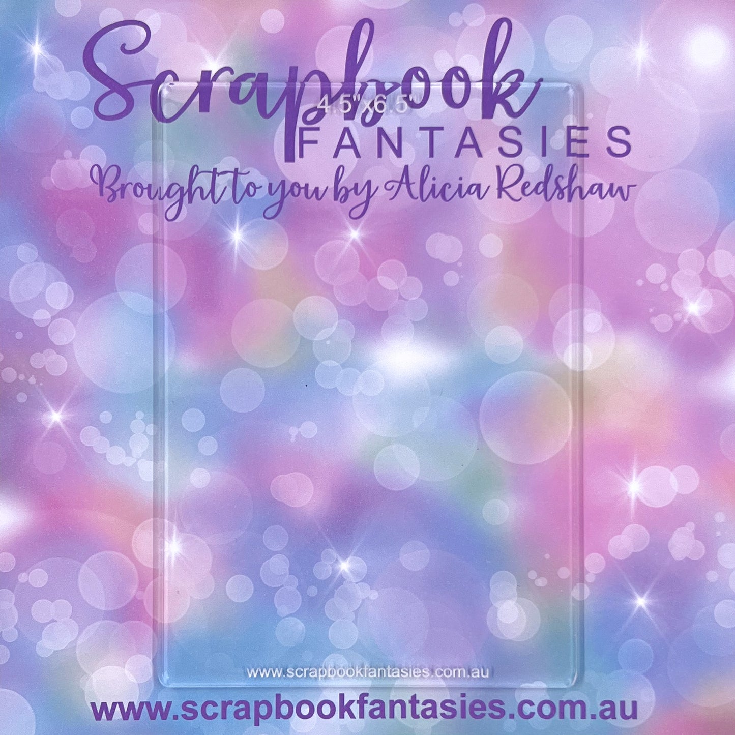 Acrylic Stamping Block - 4.5"x6.5" (4.5mm deep) 14865