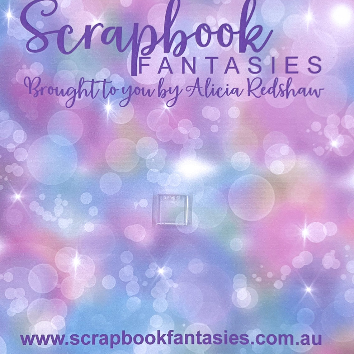 Acrylic Stamping Block - 0.5"x0.5" (4.5mm deep) 14871