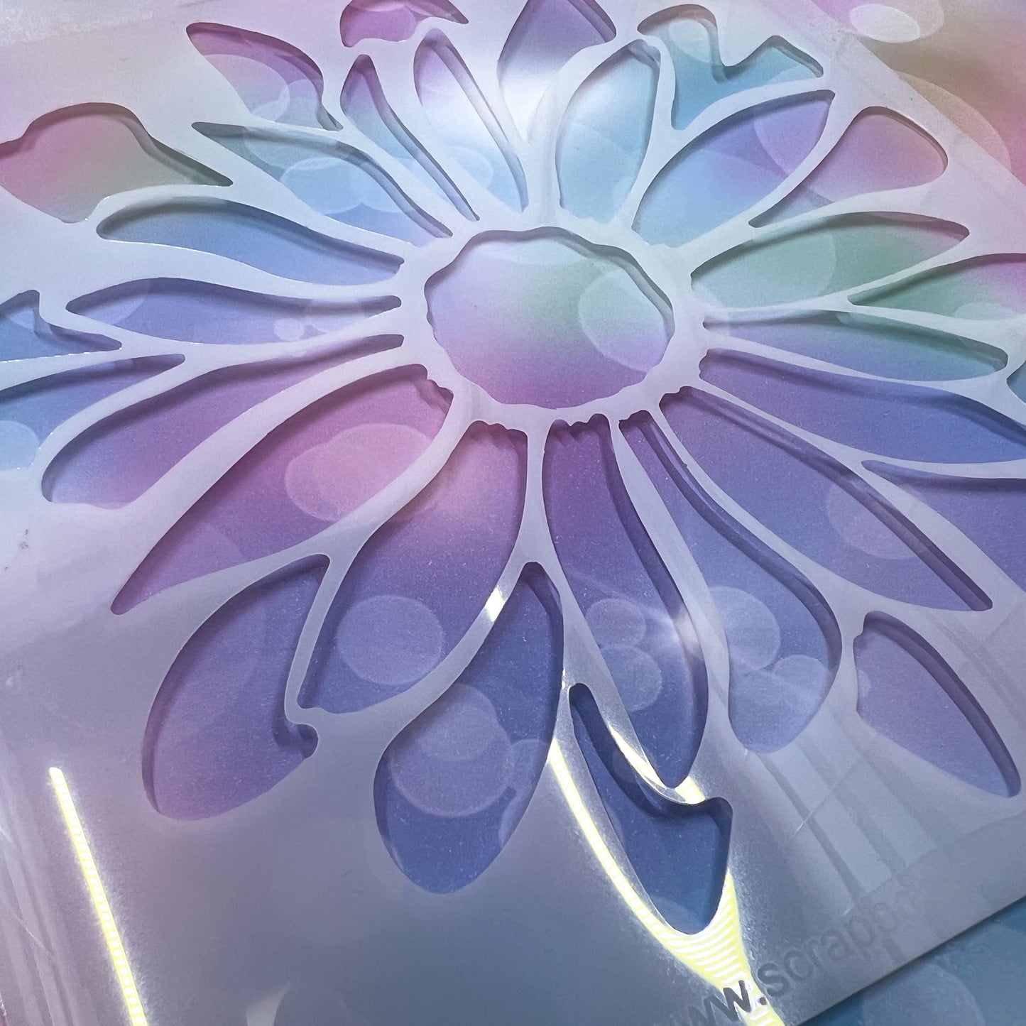 Scrapbook Fantasies Stencil Template Mask - 5.5”x5.5” - Gerbera 768070