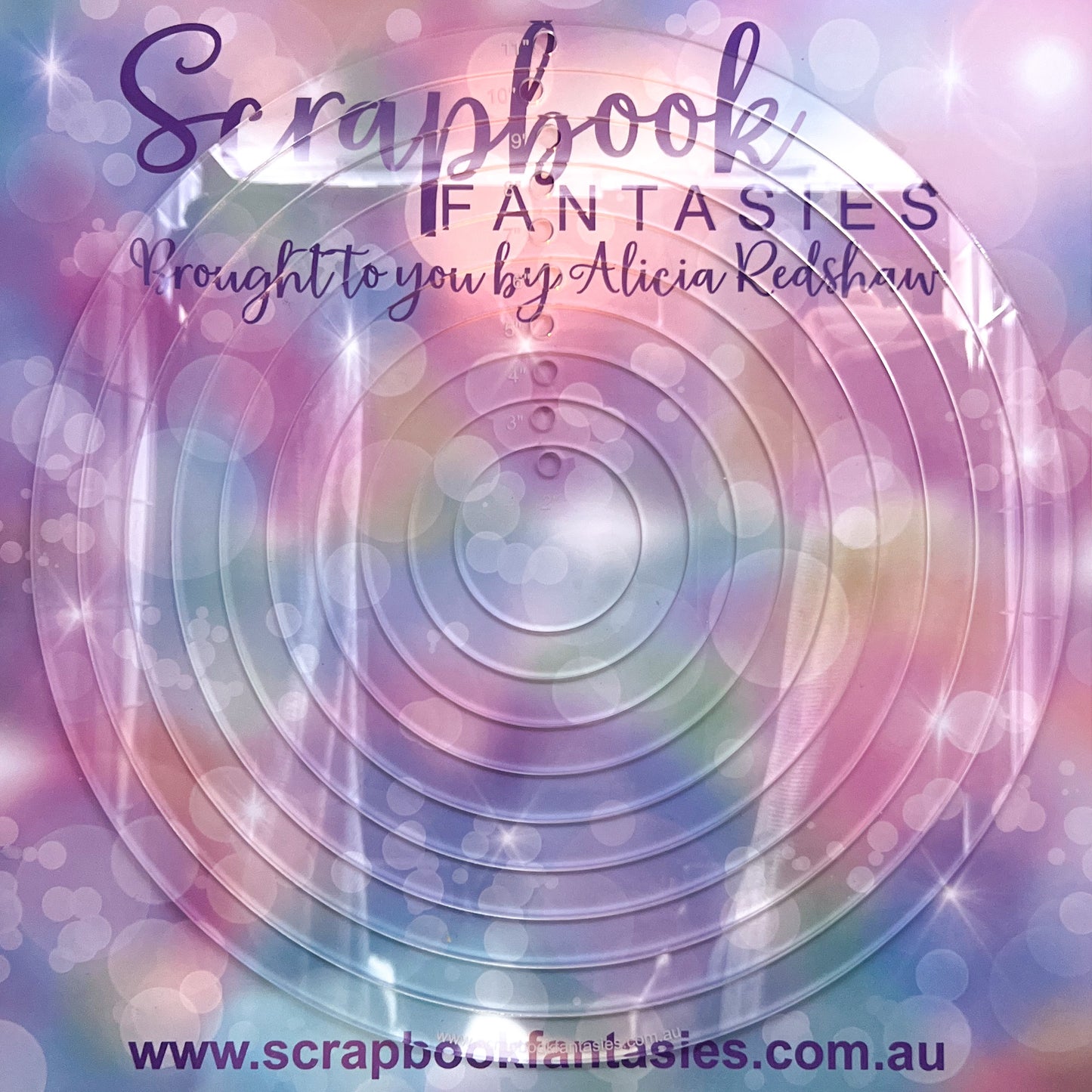 Scrapbook Fantasies Creative Template Set - Circles 1 (9 pieces) Designed by Alicia Redshaw 14737
