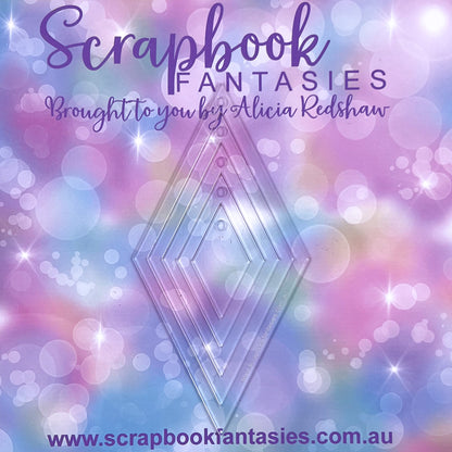 Scrapbook Fantasies Creative Template Set - Diamonds 1 (5 pieces) Designed by Alicia Redshaw 14741