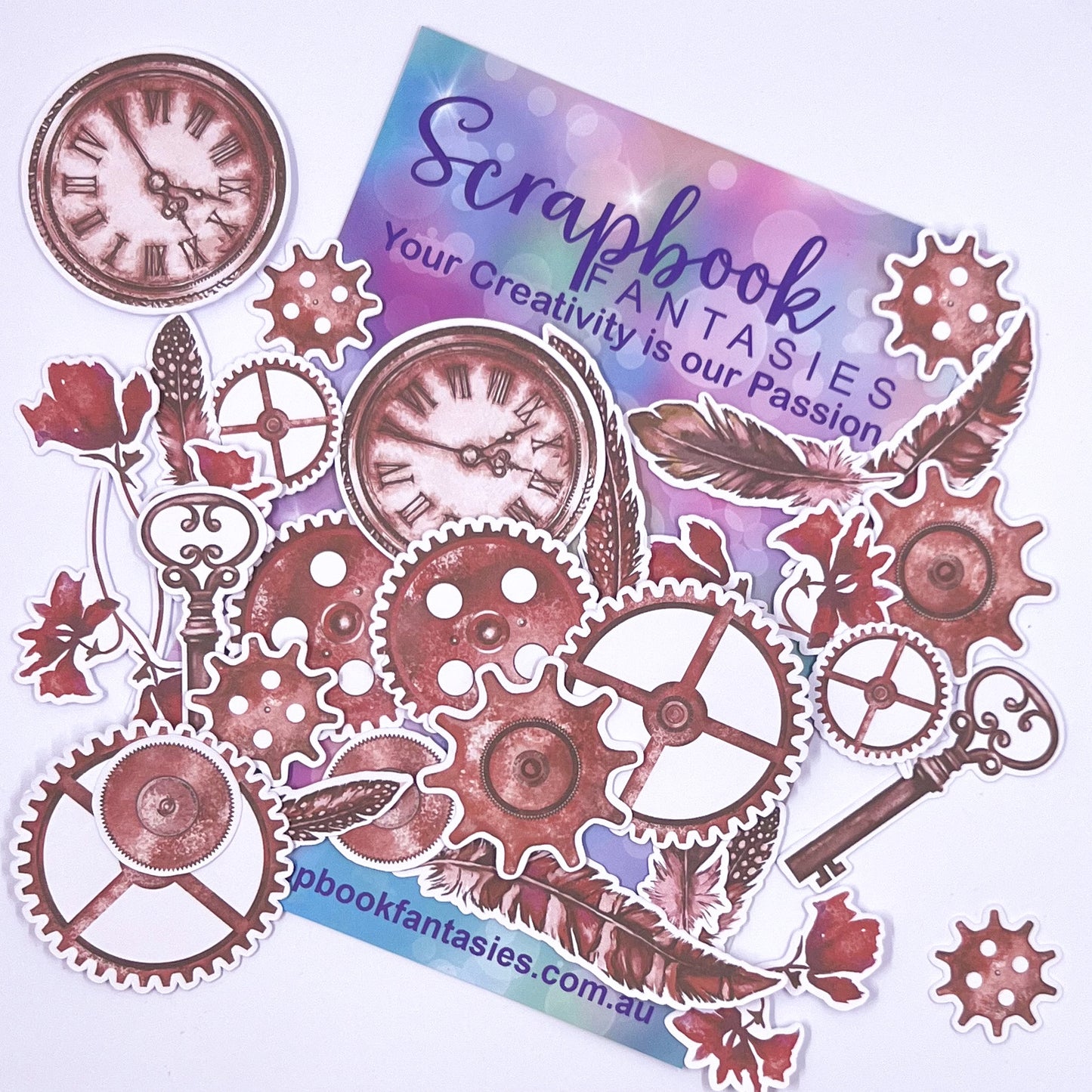 Colour-Cuts - Steampunk & Feathers 27 (28 pieces) Designed by Alicia Redshaw