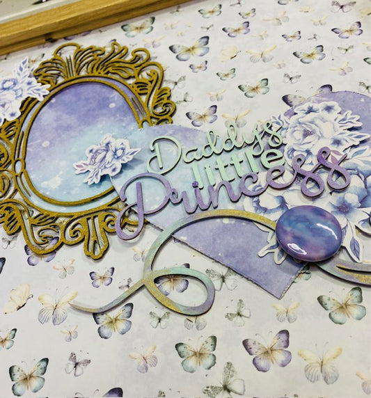 A Frame for Dad with Snow Princess - Friday Night Scrap-Along Kit - 1 September 2023
