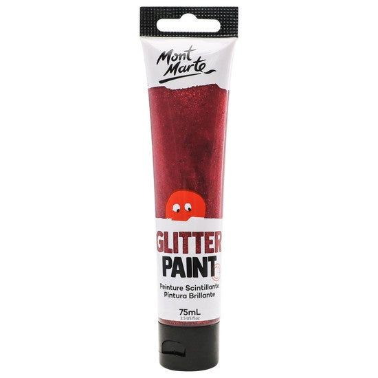 Mont Marte Hot Pink Glitter Paint 75ml MKGL0005