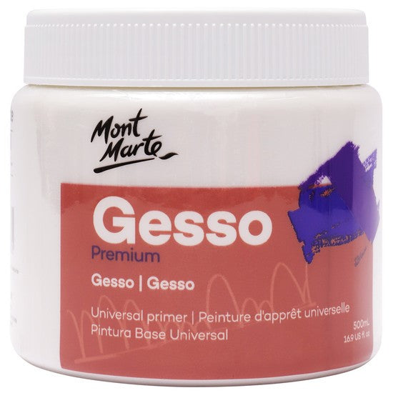 Mont Marte Gesso (White) Universal Primer 500ml - MPA0032