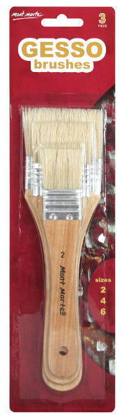 Mont Marte Gesso Paint Brush Set 3pc (MPB0003)