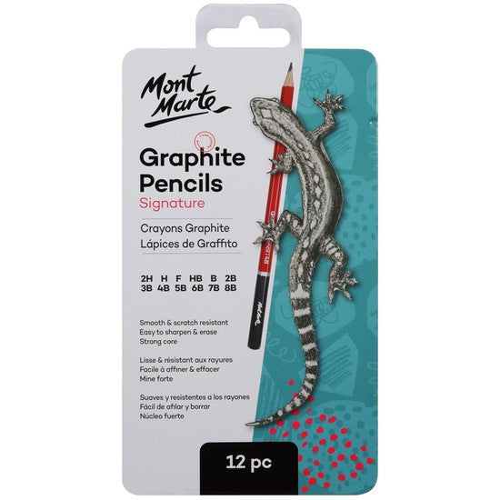 Mont Marte Graphite Pencils 12pce (MPN0114)