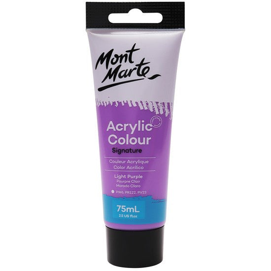 Mont Marte Light Purple Studio Acrylic Paint 75ml MSCH7515